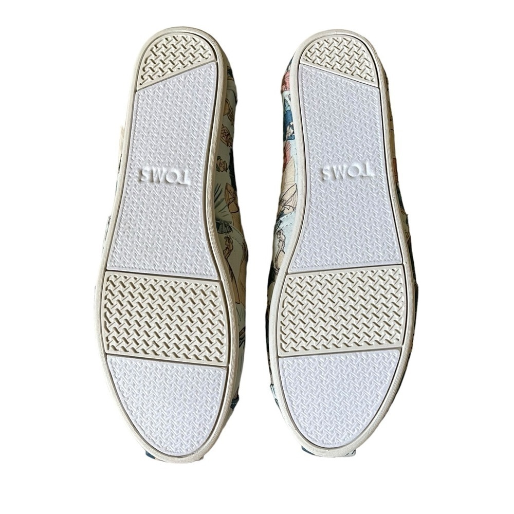 Toms x Disney limited edition Cinderella print classic canvas slip-on shoes - Picture 4 of 9